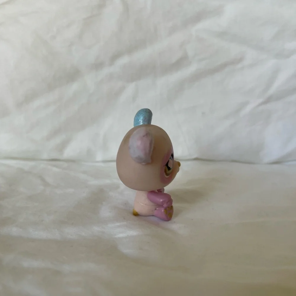 Littlest Pet Shop LPS #899 Pink Panda Bear Hasbro Toy Figure Brown Eyes